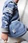 Preview: 0,5 MTR. ♥ Doubelface Baumwollfleece JEANS MELANGE - 100% Baumwolle ♥