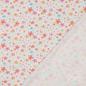 Preview: 0,50 MTR. ♥ BIO JERSEY SUMMER FLOWERS ROSE/APRICOT ♥