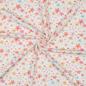 Preview: 0,50 MTR. ♥ BIO JERSEY SUMMER FLOWERS ROSE/APRICOT ♥