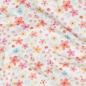 Preview: 0,50 MTR. ♥ BIO JERSEY SUMMER FLOWERS ROSE/APRICOT ♥