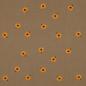 Preview: 0,5 MTR. ♥ MUSSELIN GESTICKTE SoNNENBLÜMCHEN BEIGE ♥