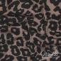 Preview: 0,5 MTR.♥ VISKOSE LEO TAUPE (LEICHT ELASTISCH) ♥