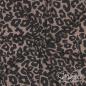 Preview: 0,5 MTR.♥ VISKOSE LEO TAUPE (LEICHT ELASTISCH) ♥