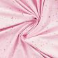 Preview: 0,50 MTR. ♥ GOLDEN BLUSH FOIL ROSA JERSEY ♥