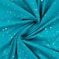 Preview: 0,50 MTR. ♥ GOLDEN BLUSH FOIL PETROL JERSEY ♥