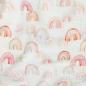 Preview: 0,5 MTR. ♥ MUSSELIN PASTELL RAINBOW LOVE ♥