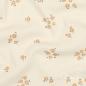 Preview: 0,5 MTR.  ♥ RIPPSTRICK JERSEY FLOWERS NATURAL ♥