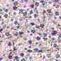 Preview: 0,5 MTR.  ♥ RIPPSTRICK JERSEY SPRING FLOWERS LILA ♥