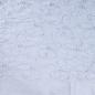 Preview: 0,5 MTR.♥ EMBROIDERY FLOWERS BABY BLUE STRIPES ♥