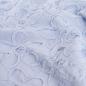 Preview: 0,5 MTR.♥ EMBROIDERY FLOWERS BABY BLUE STRIPES ♥