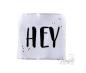 Preview: 1 STCK. ♥ XL NAMIJDA EP WEBETIKETTEN - HEY - WEISS ♥
