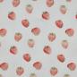 Preview: 0,5 MTR. ♥ MuSSELIN PASTELL ERDBEEREN  ♥