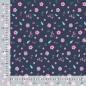 Preview: 0,5 MTR. ♥ WEICHER BABY FEINCORD BLÜMCHEN NAVY ♥