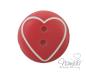 Preview: 1 Stück ♥ HERZCHEN KNOPF RUND MELONE - 15mm ♥