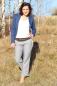 Preview: 0,5 MTR. ♥ 100% LEINEN DuNKELGRAU MELIERT ♥