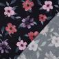 Preview: 0,5 MTR.♥ VISKOSE MIDNIGHT BLOSSOM ♥