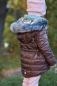 Preview: 0,5 MTR. ♥ Abgesteppter Jackenstoff - GLÄNZEND BRAUN ♥ -