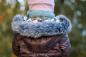 Preview: 0,5 MTR. ♥ Abgesteppter Jackenstoff - GLÄNZEND BRAUN ♥ -