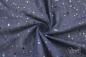 Preview: 0,5 MTR. ♥ WEICHER *HERZGLITZER*  TüLL NAVY ♥