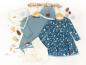 Preview: 0,50 MTR. KuSCHLIGER GLITZER SWEAT - Hellblau