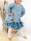 Preview: 0,50 MTR. KuSCHLIGER GLITZER SWEAT - Hellblau