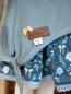 Preview: 0,50 MTR. KuSCHLIGER GLITZER SWEAT - Hellblau