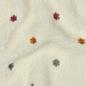Preview: 0,5 MTR. ♥ TEDDY GESTICKTE DAISIES NATUR ♥