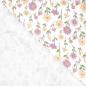Preview: 0,5 MTR.  ♥ BAUMWOLLJERSEY POINTOILLE Lochstickerrei -BLÜMCHEN ♥