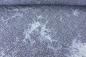 Preview: RESTSTÜCK 0,95 MTR. ♥ ABGESTEPPTER JACKENSTOFF FLOWERS FARBVERLAUF JEANS ♥