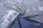 Preview: RESTSTÜCK 0,95 MTR. ♥ ABGESTEPPTER JACKENSTOFF FLOWERS FARBVERLAUF JEANS ♥