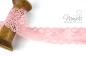Preview: 1 MTR. ♥ Elastische SPITZENBORTE - PuDERRoSA - 3,5cm ♥
