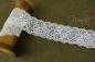 Preview: 1 MTR. ♥ Elastische SPITZENBORTE - CREME WeiSS - 3,5cm ♥