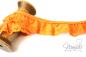 Preview: ♥1 Mtr. Wäschespitze Blomme gerüscht - ORANGE -3,4cm ♥