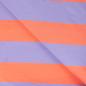 Preview: 0,50 MTR. XL STREIFEN LILA ORANGE - FRENCH TERRY