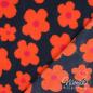 Preview: 0,5 MTR. ♥ FLOWER TEDDY ORANGE NAVY ♥