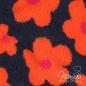 Preview: 0,5 MTR. ♥ FLOWER TEDDY ORANGE NAVY ♥