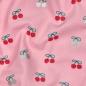 Preview: 0,5 MTR. ♥ WEICHER BABY FEINCORD KIRSCHEN FOIL ROSA ♥