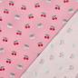 Preview: 0,5 MTR. ♥ WEICHER BABY FEINCORD KIRSCHEN FOIL ROSA ♥