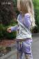 Preview: 1 MTR. GLiTTER CONTRAST STRIPES - WeiSS-GOLD - 3cm - elastisch