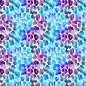 Preview: 0,50 MTR. ♥ LEO AQUARELL AQUA JERSEY ♥
