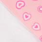 Preview: 0,50 MTR. GLITZER HEARTS ROSA SOFT SWEAT FRENCH TERRY