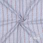Preview: 0,5 MTR. JACQUARD LOVE  BAUMWOLLE HELLBLAU