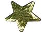 Preview: 1 Stück ♥ Pailetten PaTCH - STERN LIME - 7cm ♥