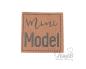 Preview: 1 Stück - KuNSTLEDER LABEL - MINI Model - AUFNÄHER MIT VORGEDRUCKTER NÄHNAHT - 40mm x 40mm