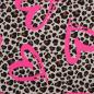 Preview: 0,5 MTR. LEO NEON HEARTS - FRENCH TERRY