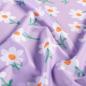 Preview: 0,5 MTR.  ♥ BADESTOFF LYCRA GÄNSEBLÜMCHEN FLIEDER UPF50 ♥