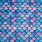 Preview: 0,5 MTR. ♥ MERMAID FIN MULTICOLOR  FLEECE ♥
