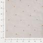 Preview: 0,5 MTR. SEERSUCKER STREIFEN GÄNSEBLÜMCHEN SAND BAUMWOLLE