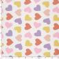 Preview: 0,5 MTR.  PASTELL HERZCHEN BAUMWOLLE