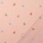Preview: 0,5 MTR. ♥ MuSSELIN GESTICKTE PASTELL SCHLEIFCHEN ROSE ♥
